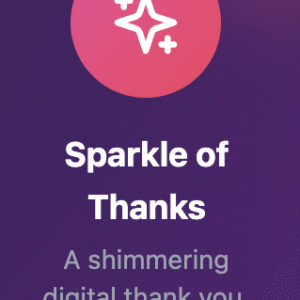 'Sparkle of Thanks'
